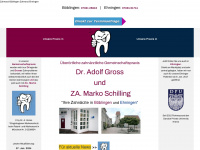 zahnarztpraxis-gross-schilling.de Webseite Vorschau