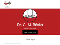 zahnarzt-boeckh.de Webseite Vorschau