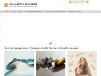 zahnaerzte-scheyern.de Webseite Vorschau