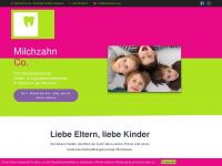milchzahn-co.de Webseite Vorschau