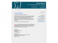 zahnarztpraxis-castrop.de Webseite Vorschau