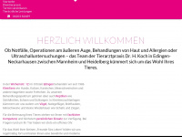 tierarzt-edingen-neckarhausen.de Webseite Vorschau
