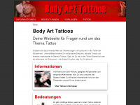 body-art-tattoos.de Webseite Vorschau