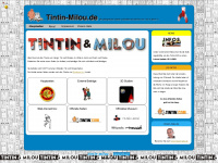 tintin-milou.de Webseite Vorschau