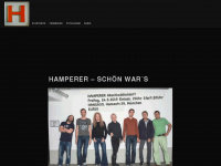 hamperer.de Webseite Vorschau