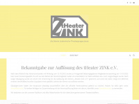 theater-zink.de Webseite Vorschau
