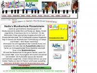 nadias-musikschule.de Webseite Vorschau