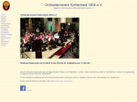orchesterverein-kohlscheid.de Webseite Vorschau