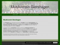 musikverein-giershagen.de Webseite Vorschau