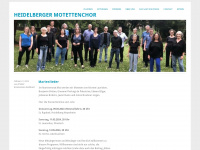 heidelberger-motettenchor.de Webseite Vorschau