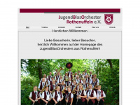 jugendblasorchester-rothenuffeln.de Webseite Vorschau