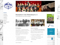 mandolinen-club-wiebelsbach.de Webseite Vorschau