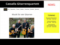 cassalla-gitarrenquartett.de Webseite Vorschau