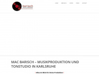 mac-barisch-music.de Webseite Vorschau