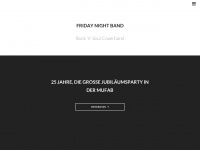 fridaynight-band.de Webseite Vorschau