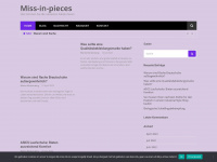 miss-in-pieces.de Webseite Vorschau