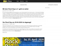 rockdays.de Webseite Vorschau
