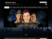 mirage-band.de Webseite Vorschau