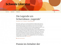 schwule-literatur.de Webseite Vorschau
