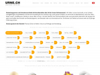 urne.ch Webseite Vorschau
