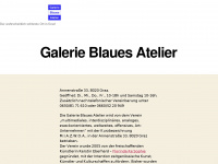 galerie-blaues-atelier.at Webseite Vorschau