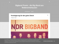 bigband-presto.de Webseite Vorschau
