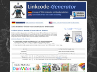 linkcode-generator.de Webseite Vorschau