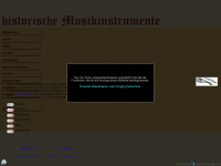 historische-musikinstrumente.de Webseite Vorschau