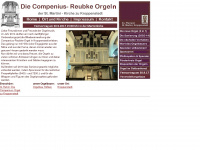 compenius-orgel.de Webseite Vorschau