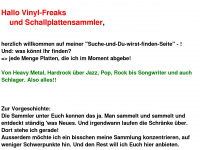 vinyl-collection.de Webseite Vorschau