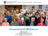 chorgemeinschaft-traisa.de Webseite Vorschau