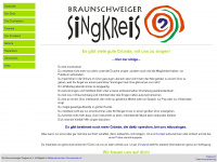 braunschweiger-singkreis.de Webseite Vorschau