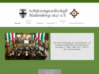 schuetzengesellschaft-hallenberg.de Webseite Vorschau