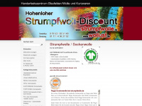 strumpfwolle.de Webseite Vorschau