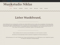 musikstudio-niklas.de Webseite Vorschau