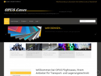 opus-flightcases.de Webseite Vorschau