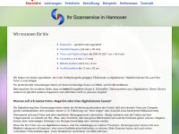scanservice-hannover.de Webseite Vorschau