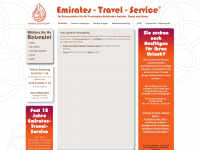 emirates-travel-service.de Webseite Vorschau