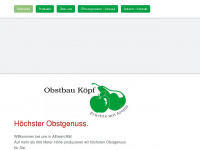 obstbau-koepf.de Webseite Vorschau