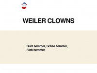 weiler-clowns.de Webseite Vorschau