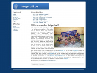 holgerball.de Webseite Vorschau