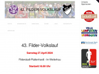 filder-volkslauf.de Webseite Vorschau
