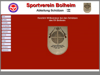 sv-bolheim-schuetzen.de Webseite Vorschau