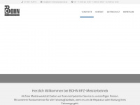 bohn-kfzmeisterbetrieb.de Webseite Vorschau
