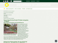 gruene-leingarten.de Webseite Vorschau