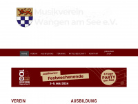 musikverein-wangen.de Webseite Vorschau