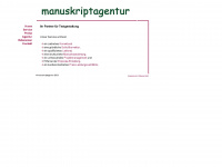 manuskriptagentur.de Webseite Vorschau