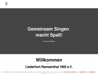 liederhort-ramsenthal.de Webseite Vorschau