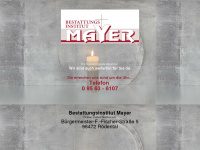 bestattungsinstitut-mayer.de Webseite Vorschau