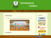 schuetzenlust-tandern.de Webseite Vorschau